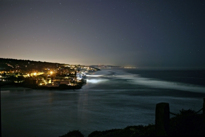 Night sky north beach